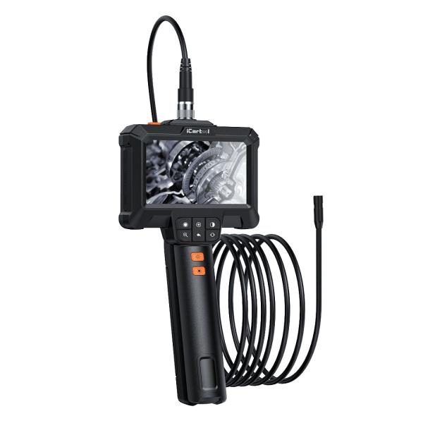 Эндоскоп промышленный, экран 4.3", 2Мп, 1м, 8.5мм зонд iCartool IC-VC81