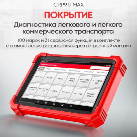 Диагностический мультимарочный сканер Launch CRP919 MAX LNC-190