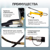 Шланг гидравлический 3 м, 700Бар, 3/8*М24 Car-Tool CT-03700H