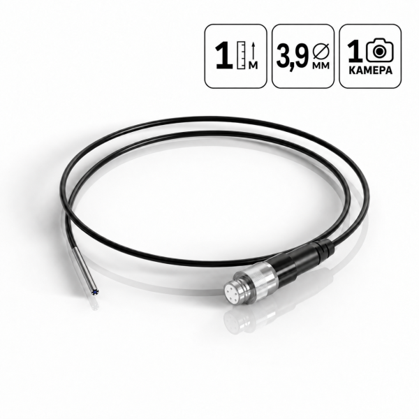 Зонд для видеоэндоскопов iCartool V112A, V112B, V112C, 1 камера, 3,9 мм, 1 м IC-VP112C39