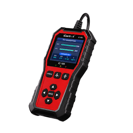 Тестер аккумуляторных батарей для авто и мототехники iCarTool IC-105